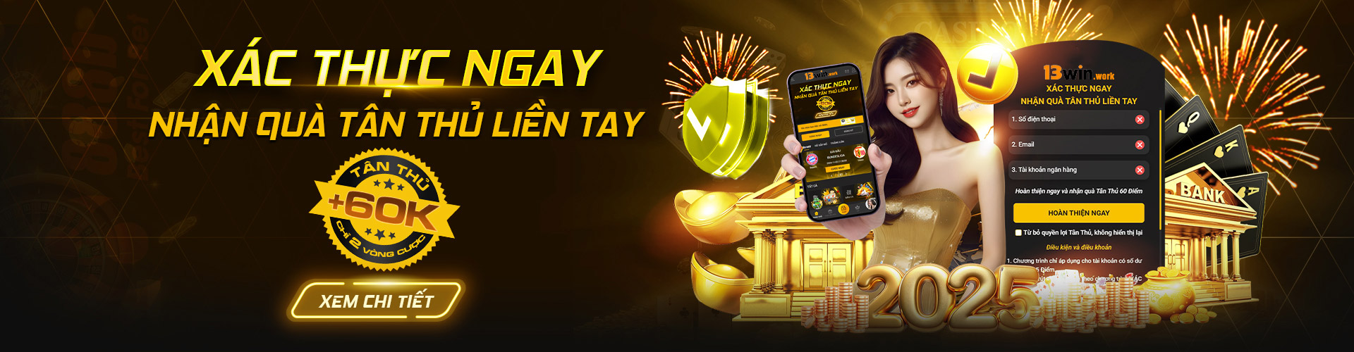 Banner trang chủ 13win